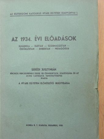 Ábrahám Ambrus S. O. - Az 1934. évi előadások [antikvár]