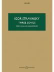 SZTRAVINSZKIJ (STRAVINSKY) - THREE SONGS FROM WILLIAM SHAKESPEARE