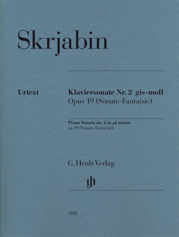 SZKRJABIN (SKRJABIN) - KLAVIERSONATE NR.2 gis-MOLL OP.19 (SONATE-FANTAISIE)