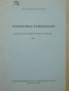 Statisztikai tájékoztató 1986. [antikvár]
