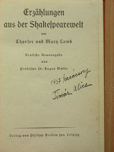 Charles Lamb - Erzählungen aus der Shakespearewelt I-IV. [antikvár]