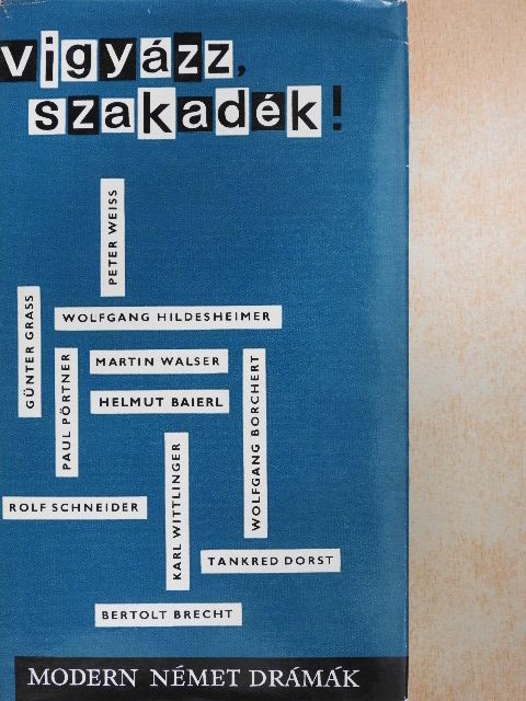 Bertolt Brecht - Vigyázz, szakadék! [antikvár]