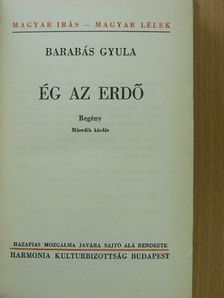 Barabás Gyula - Ég az erdő [antikvár]