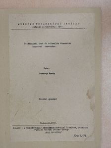 Ut-átmeneti ivek és tulemelés átmenetek korszerü tervezése [antikvár]