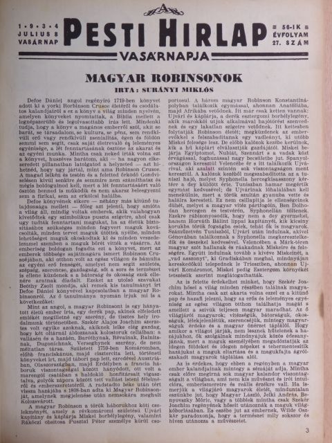 Balla Ignác - A Pesti Hirlap Vasárnapja 1934. (nem teljes évfolyam) [antikvár]
