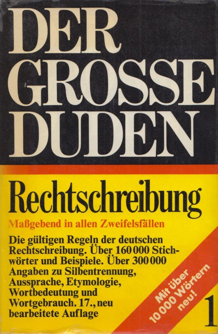 Der Grosse Duden Rechtschreibung 1. [antikvár]