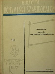 Margaret Hutchins - Bevezetés a könyvtári felvilágositó munkába [antikvár]