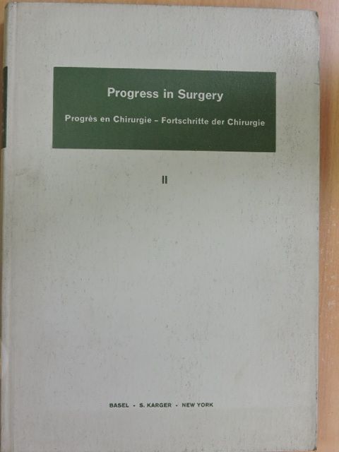 A. Monsaingeon - Progress in Surgery 2. [antikvár]