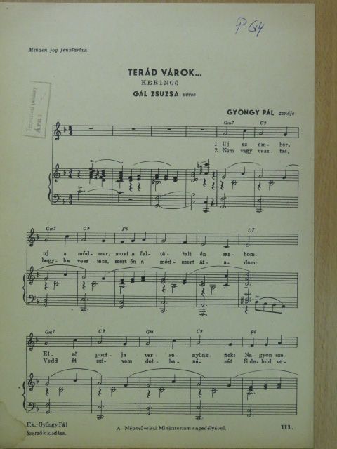 Gál Zsuzsa - Terád várok... [antikvár]