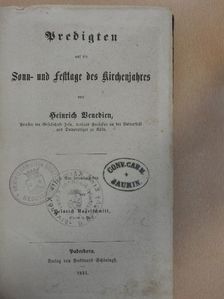 Heinrich Nagelschmitt - Predigten auf die Sonn- und Festtage des Kirchenjahres (gótbetűs) [antikvár]