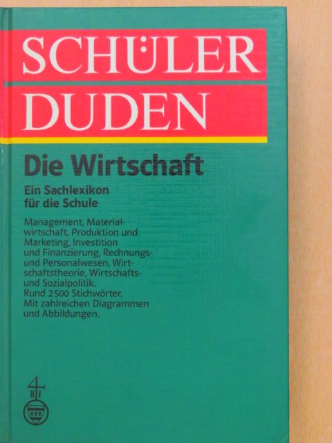 Schülerduden Die Wirtschaft [antikvár]