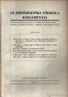 Dr. Botvay Károly - Az Erdőmérnöki Főiskola közleményei 1957 No. 2. [antikvár]