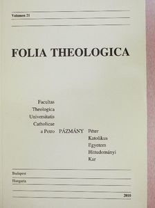 Erdő Péter - Folia Theologica 21. [antikvár]