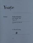 YSAYE - SECHS SONATEN FÜR VIOLINE SOLO OP.27 URTEXT (GERTSCH / STOCKHEM / YSAYE)