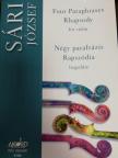 SÁRI, JÓZSEF - NÉGY PARAFRÁZIS; RAPSZÓDIA - HEGEDŰ SZÓLÓ