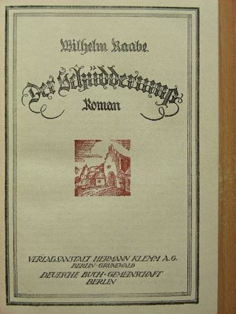 Wilhelm Raabe - Der Schüdderung [antikvár]