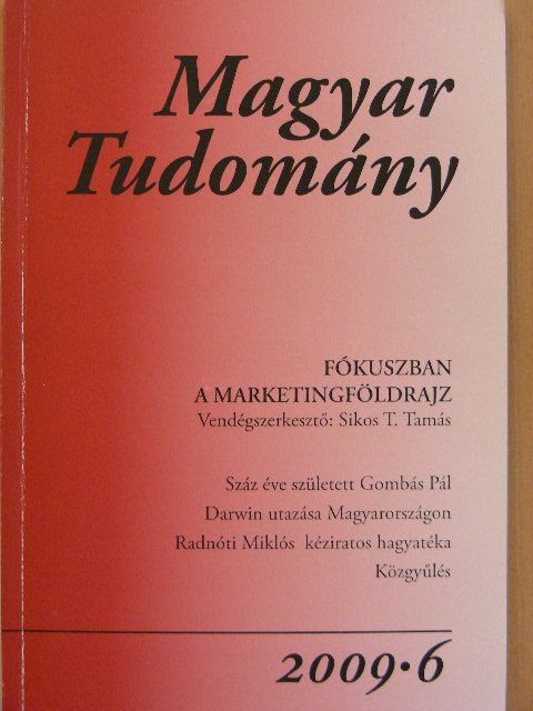 Beluszky Pál - Magyar Tudomány 2009/6. [antikvár]