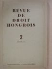 Revue de Droit Hongrois 1962/2 [antikvár]