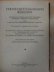 Anghi Csaba G. - Természettudományi Közlöny 1936. január-december [antikvár]