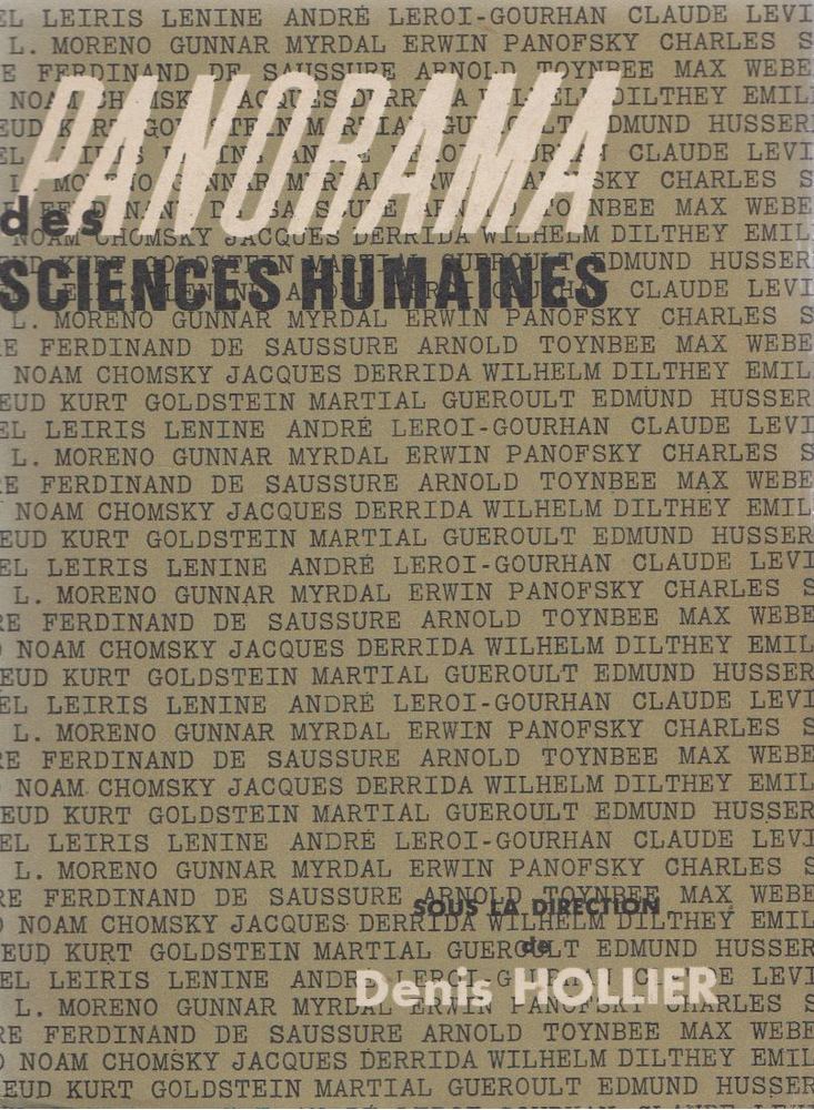 Denis Hollier - Panorama des sciences humaines [antikvár]