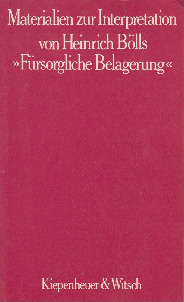 Heinrich Bölls - Materialien zur Interpretation [antikvár]