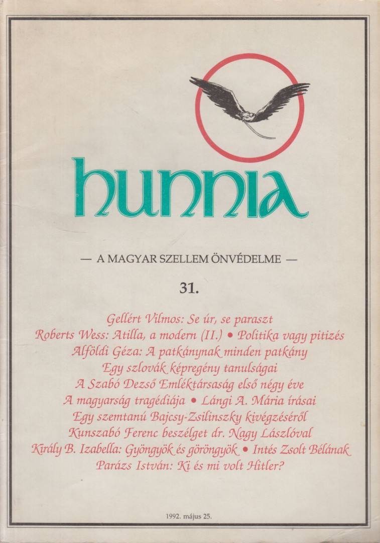 KUNSZABÓ FERENC - Hunnia 31. [antikvár]