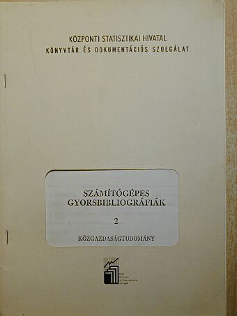 Számítógépes gyorsbibliográfiák 2. [antikvár]