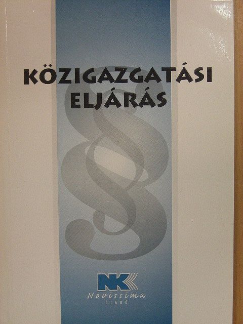 Közigazgatási eljárás [antikvár]