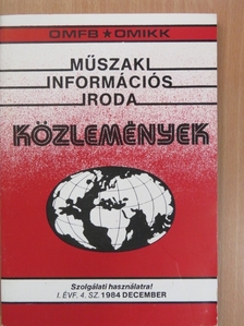 Műszaki Információs Iroda Közlemények 1984. december [antikvár]