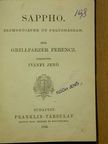 Grillparzer Ferencz - Sappho [antikvár]