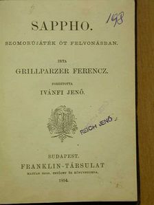Grillparzer Ferencz - Sappho [antikvár]
