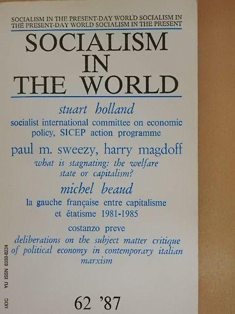 Harry Magdoff - Socialism in the World 1987/62. [antikvár]