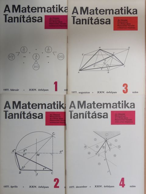 Bereznai Gyula - A matematika tanítása 1977/1-4. [antikvár]