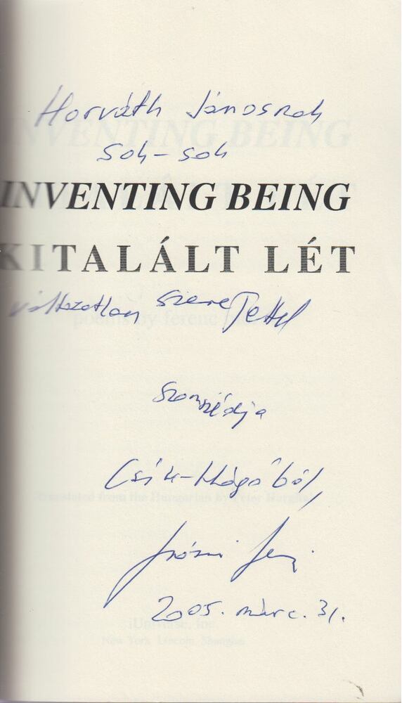 Ferenc Mózsi - Kitalált lét / Inventing being [antikvár]