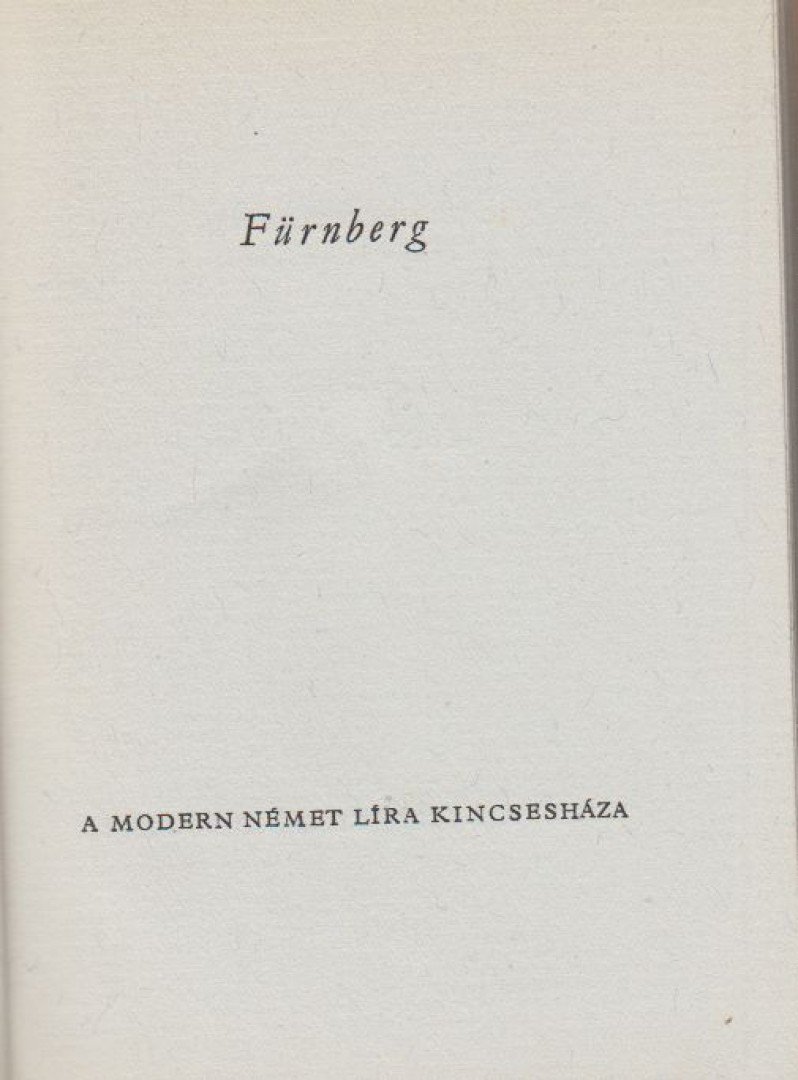FÜRNBERG, LOUIS - Louis Fürnberg [antikvár]
