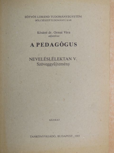 Cserné Ádermann Gizella - A pedagógus [antikvár]