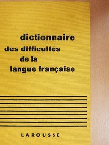 Adolphe V. Thomas - Dictionnaire des difficultés de la langue francaise [antikvár]