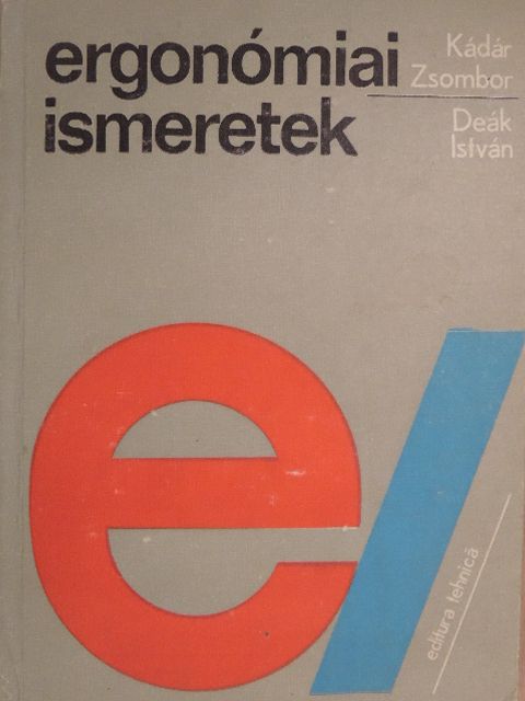 Deák István - Ergonómiai ismeretek [antikvár]