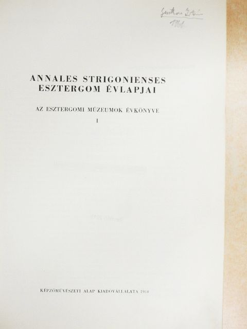 Dévényi Iván - Esztergom évlapjai 1960 [antikvár]