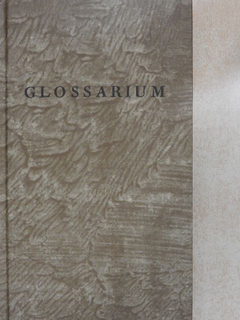 Szirmai Antal - Glossarium [antikvár]
