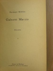 Fodor Gyula - Galeotti Marzio/Zenei portrék [antikvár]