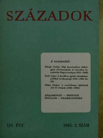 Gyarmati György - Századok 1985/2. [antikvár]