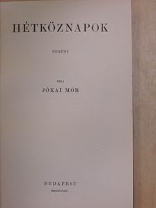 Jókai Mór - Hétköznapok [antikvár]