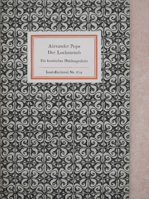 Alexander Pope - Der Lockenraub [antikvár]
