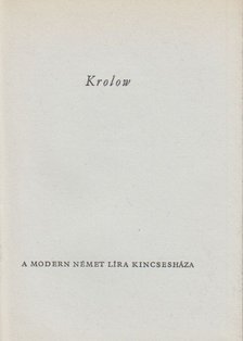 Krolow, Karl - Karl Krolow [antikvár]