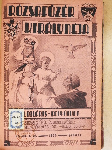 Dr. Élő Károly - Rózsafűzér királynéja 1935. (nem teljes évfolyam) [antikvár]