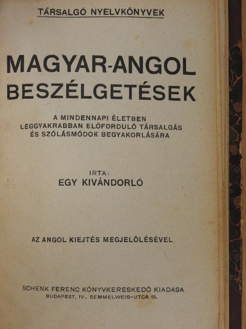 Magyar-angol beszélgetések [antikvár]