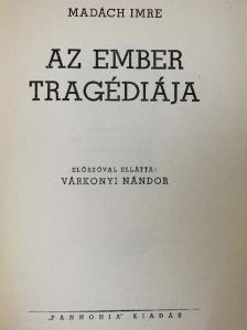 Madách Imre - Az ember tragédiája [antikvár]
