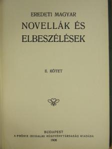 Eötvös Károly - Eredeti magyar novellák és elbeszélések II. [antikvár]