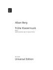 BERG, ALBAN - FRÜHE KLAVIERMUSIK HEFT 2, 12 VARIATIONEN ÜBER EIN EIGENES THEMA